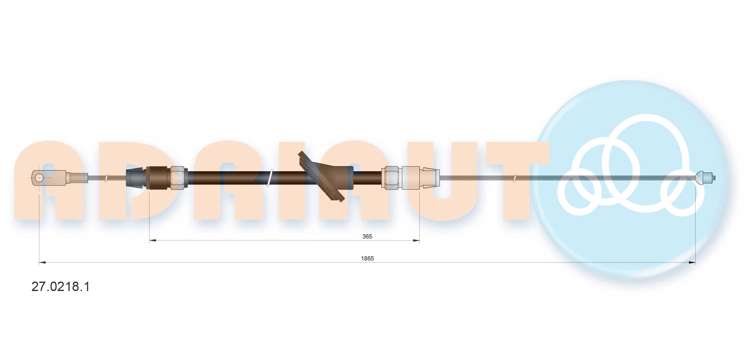 Handremkabel Adriauto 27.0218.1