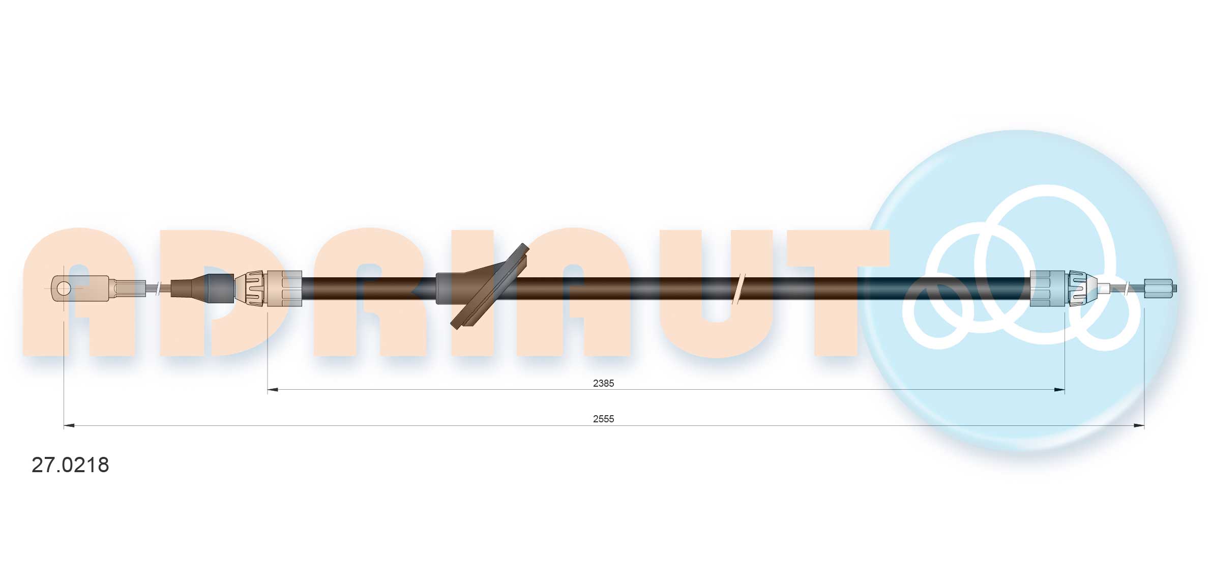 Handremkabel Adriauto 27.0218