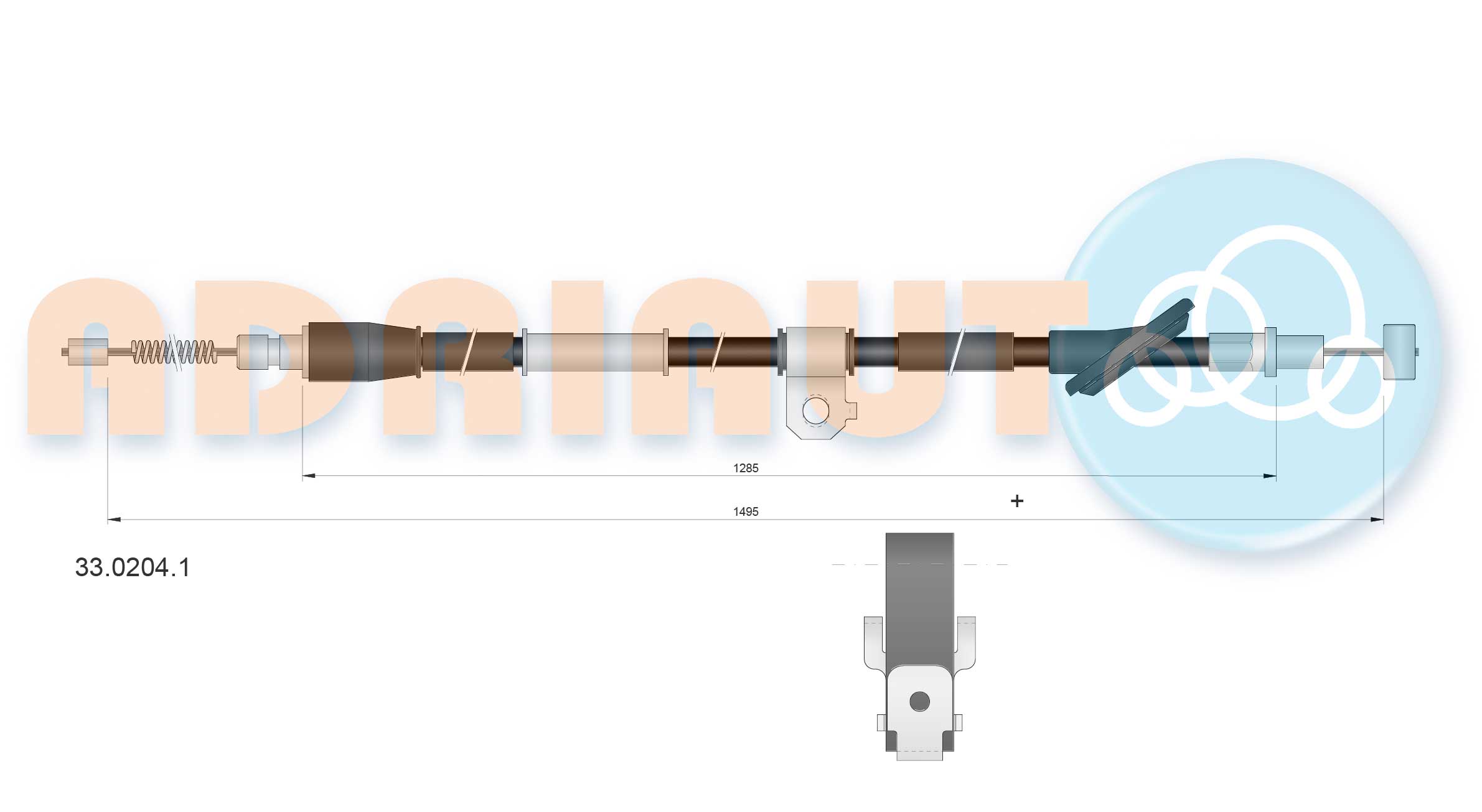 Handremkabel Adriauto 33.0204.1