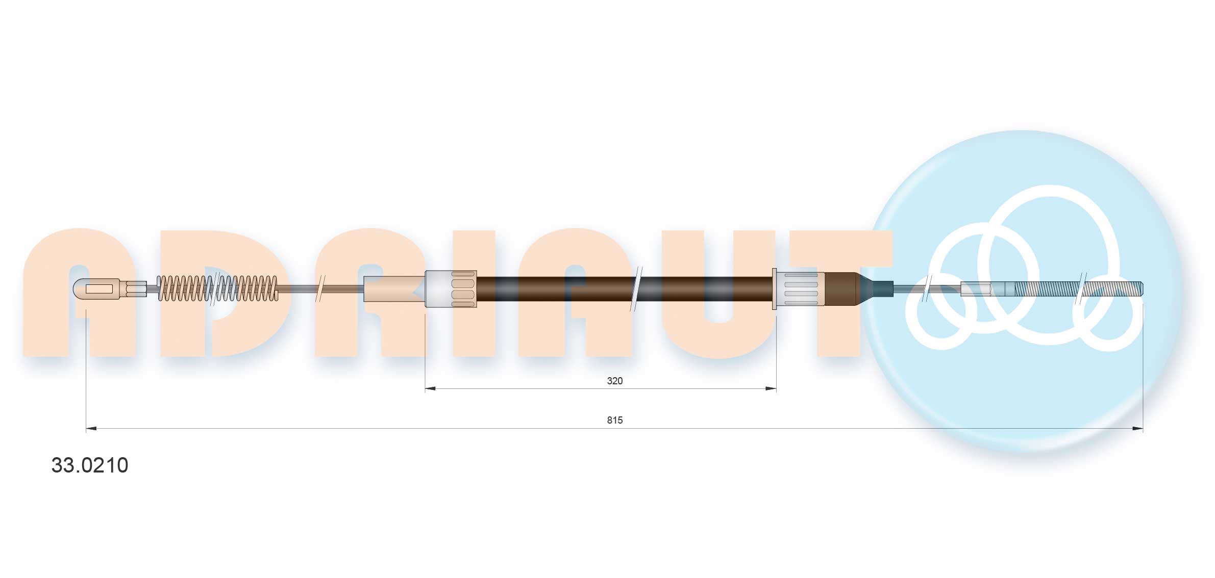 Handremkabel Adriauto 33.0210