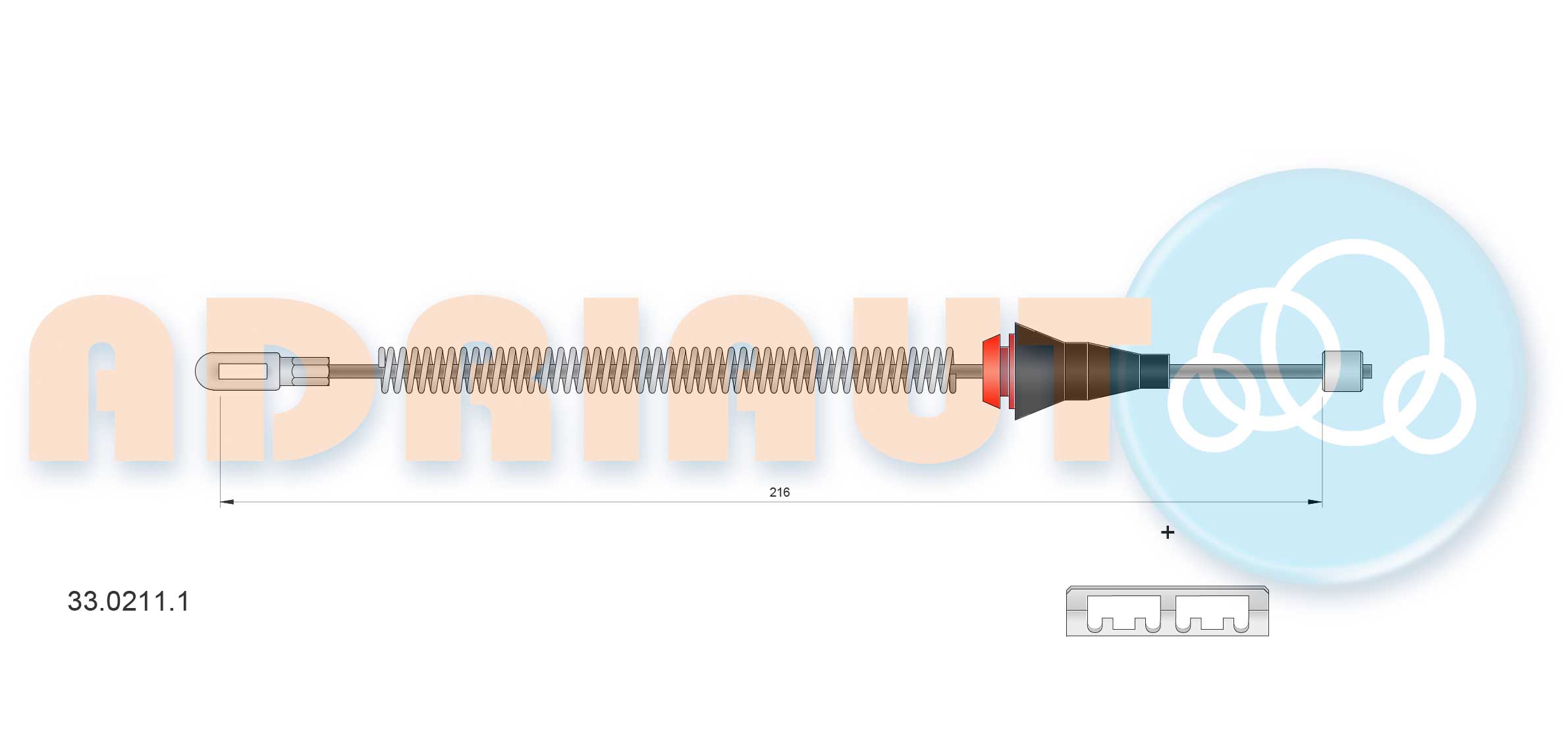 Handremkabel Adriauto 33.0211.1