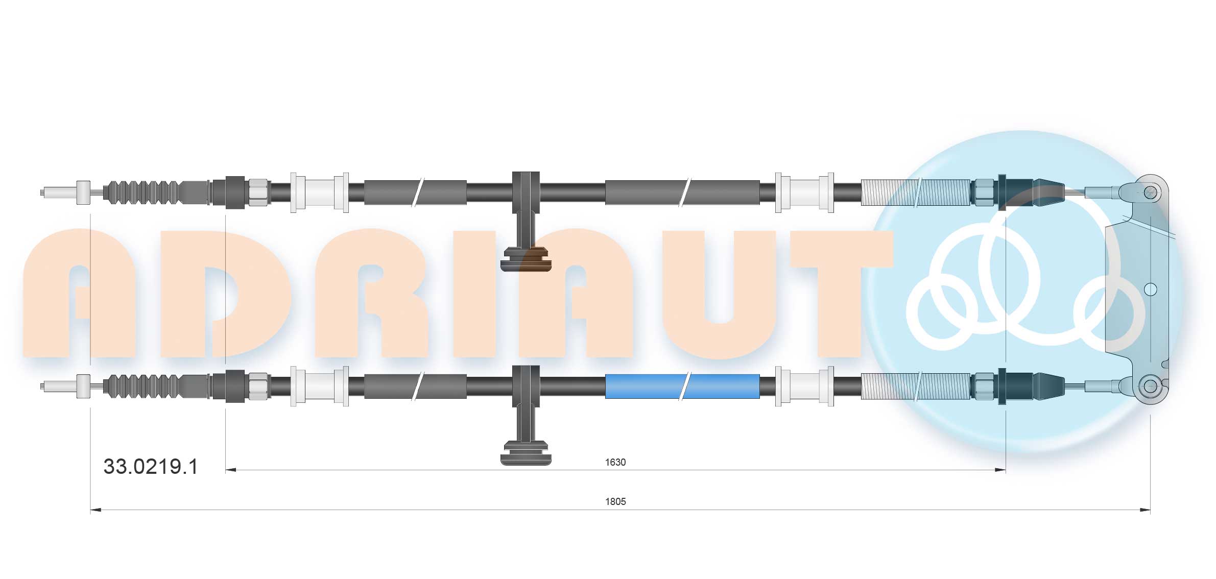 Handremkabel Adriauto 33.0219.1