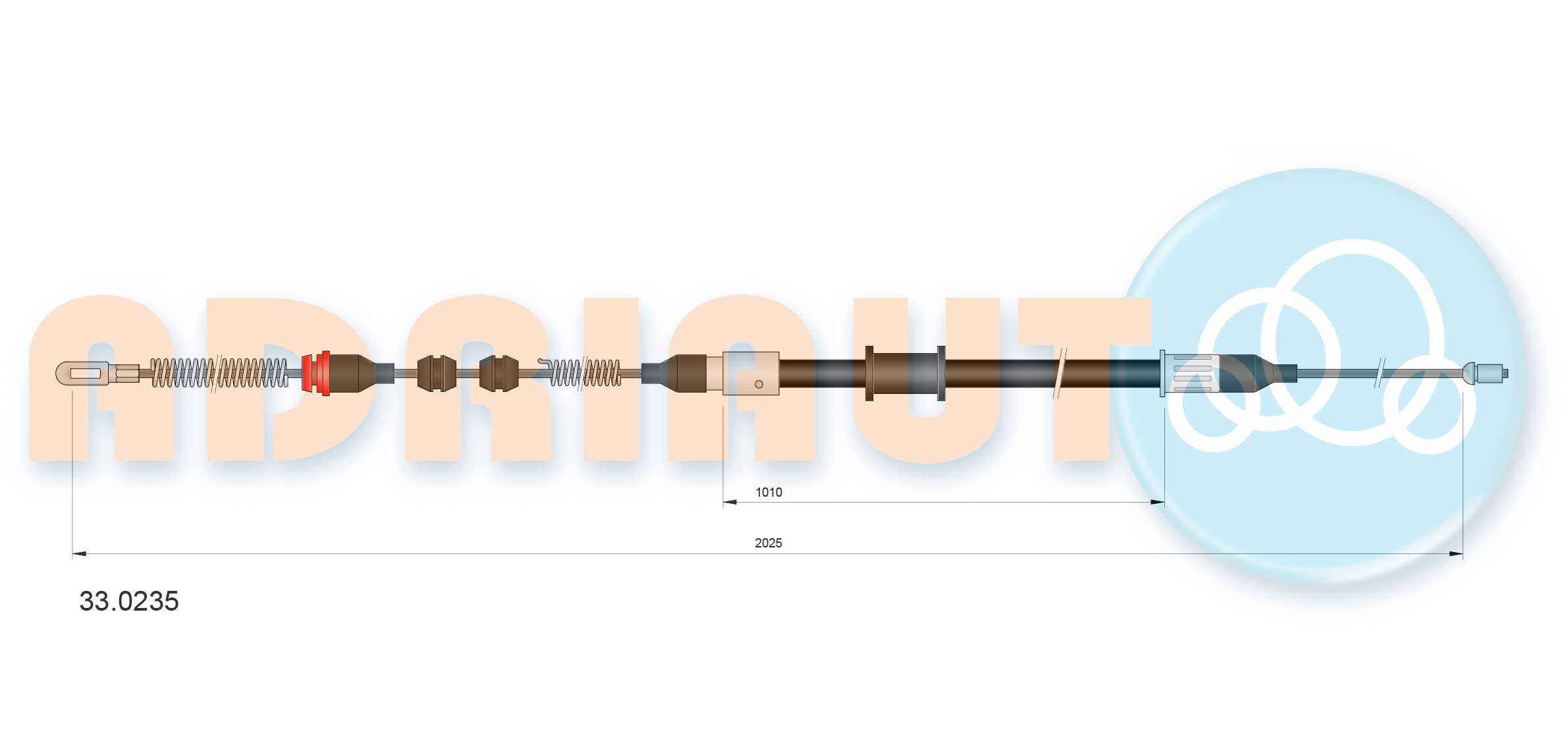 Handremkabel Adriauto 33.0235