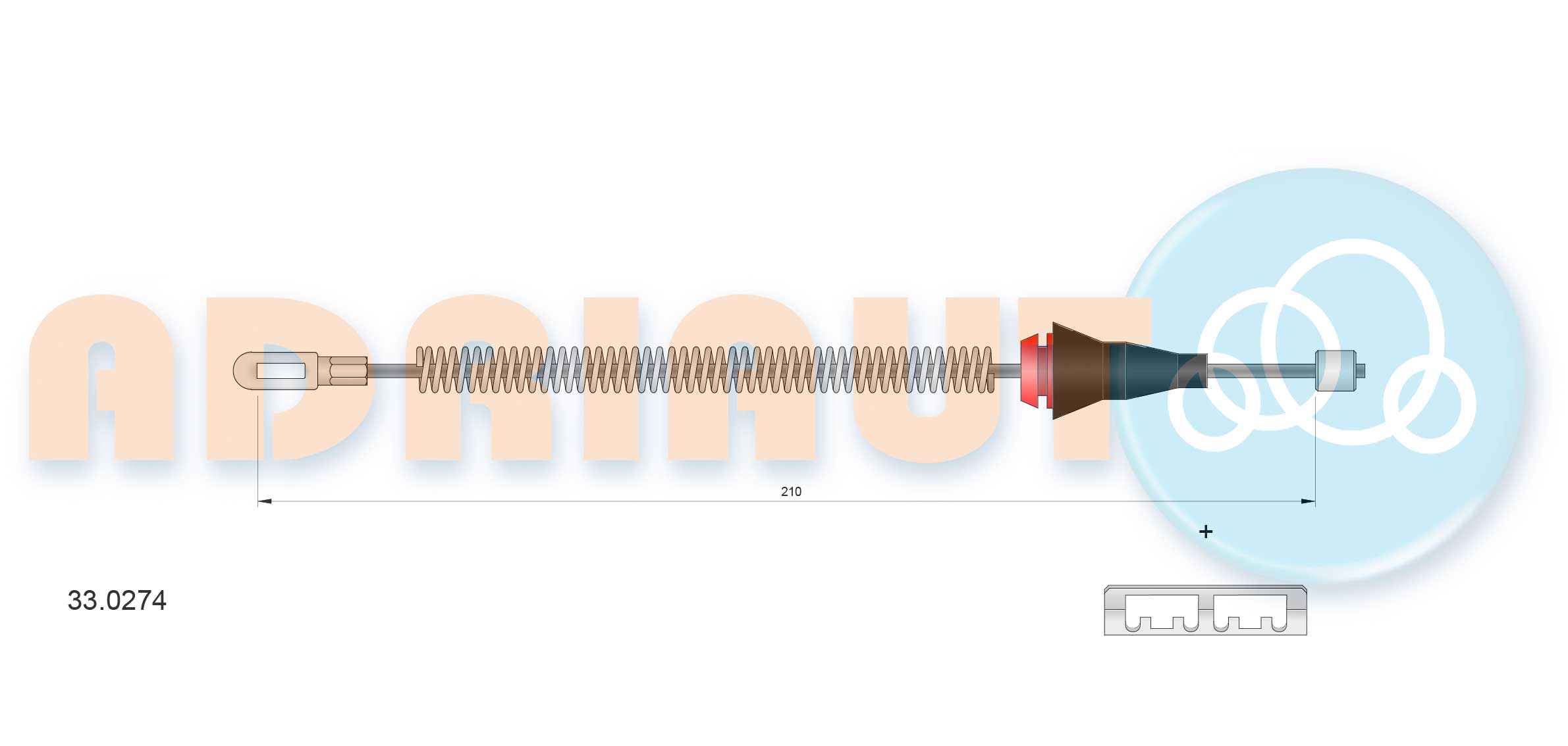 Handremkabel Adriauto 33.0274