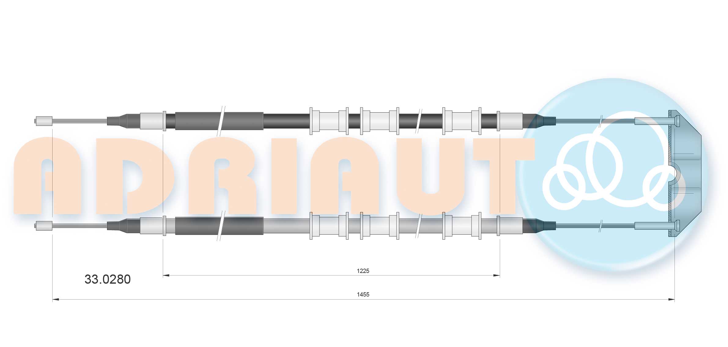 Handremkabel Adriauto 33.0280