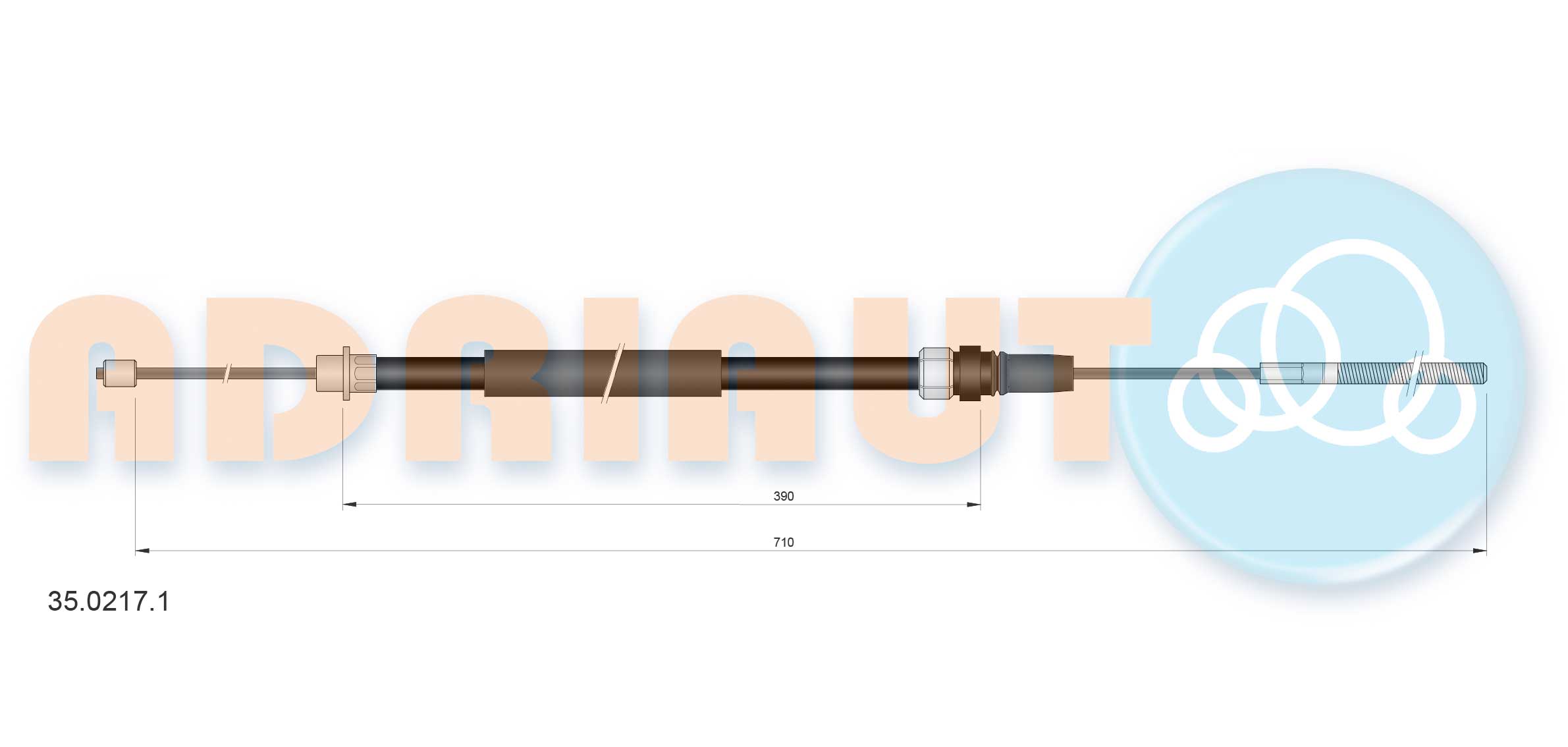 Handremkabel Adriauto 35.0217.1