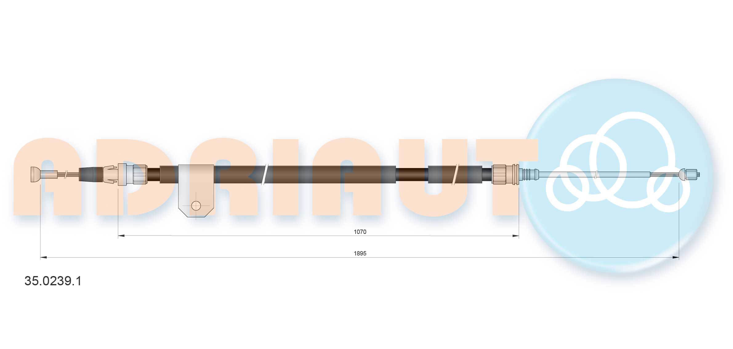 Handremkabel Adriauto 35.0239.1