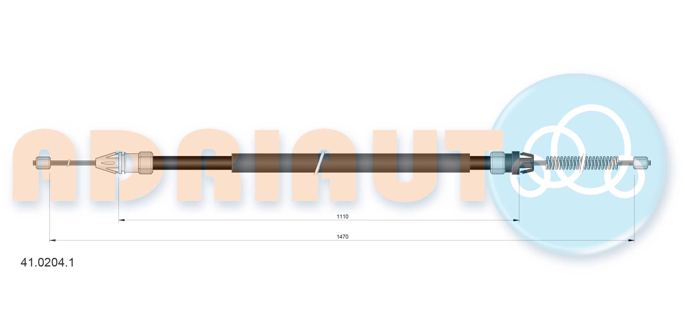 Handremkabel Adriauto 41.0204.1