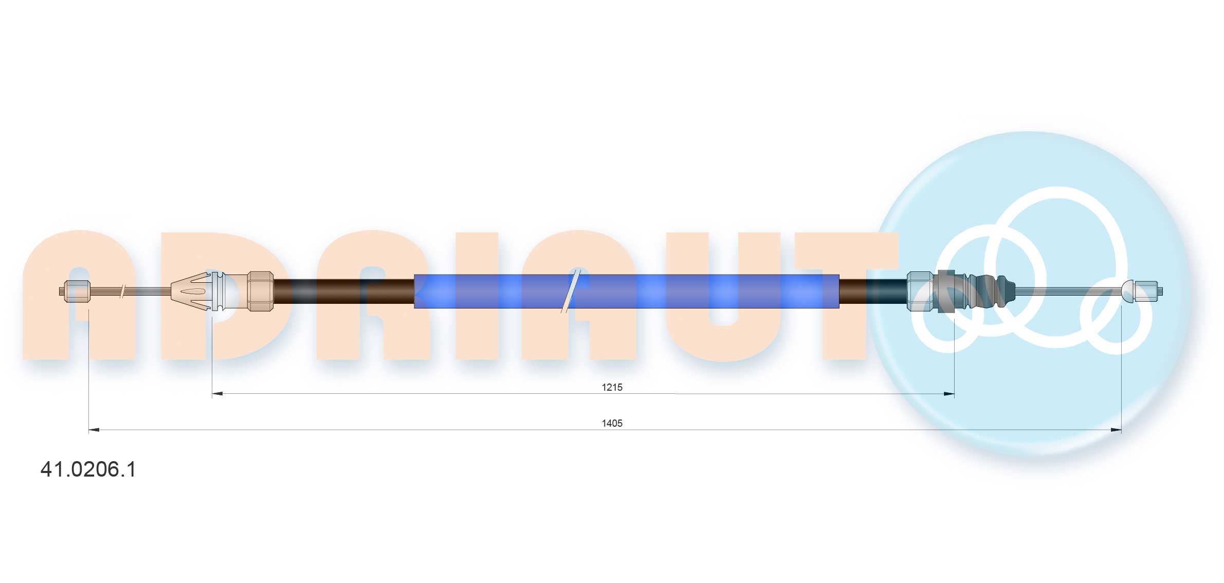 Handremkabel Adriauto 41.0206.1
