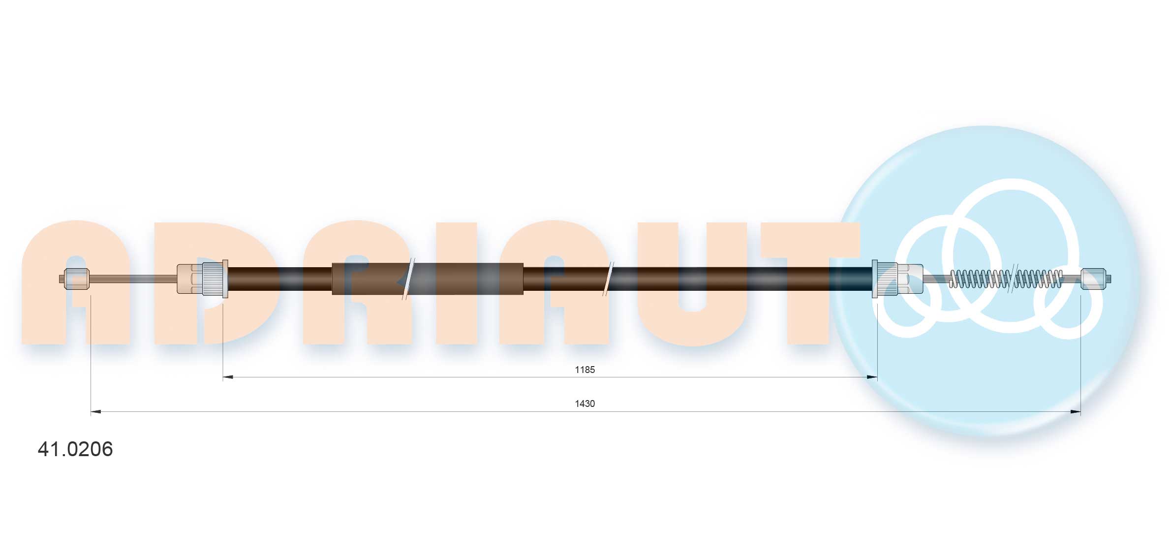 Handremkabel Adriauto 41.0206