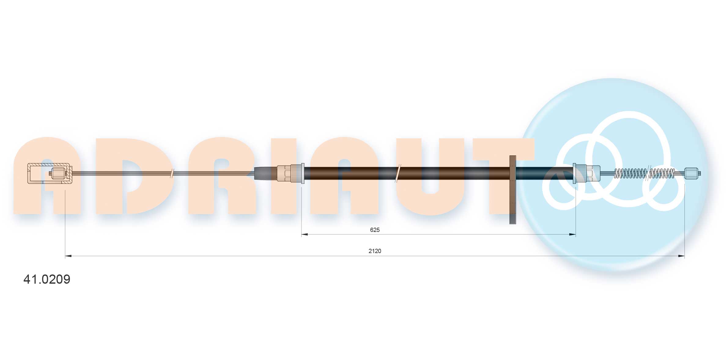 Handremkabel Adriauto 41.0209