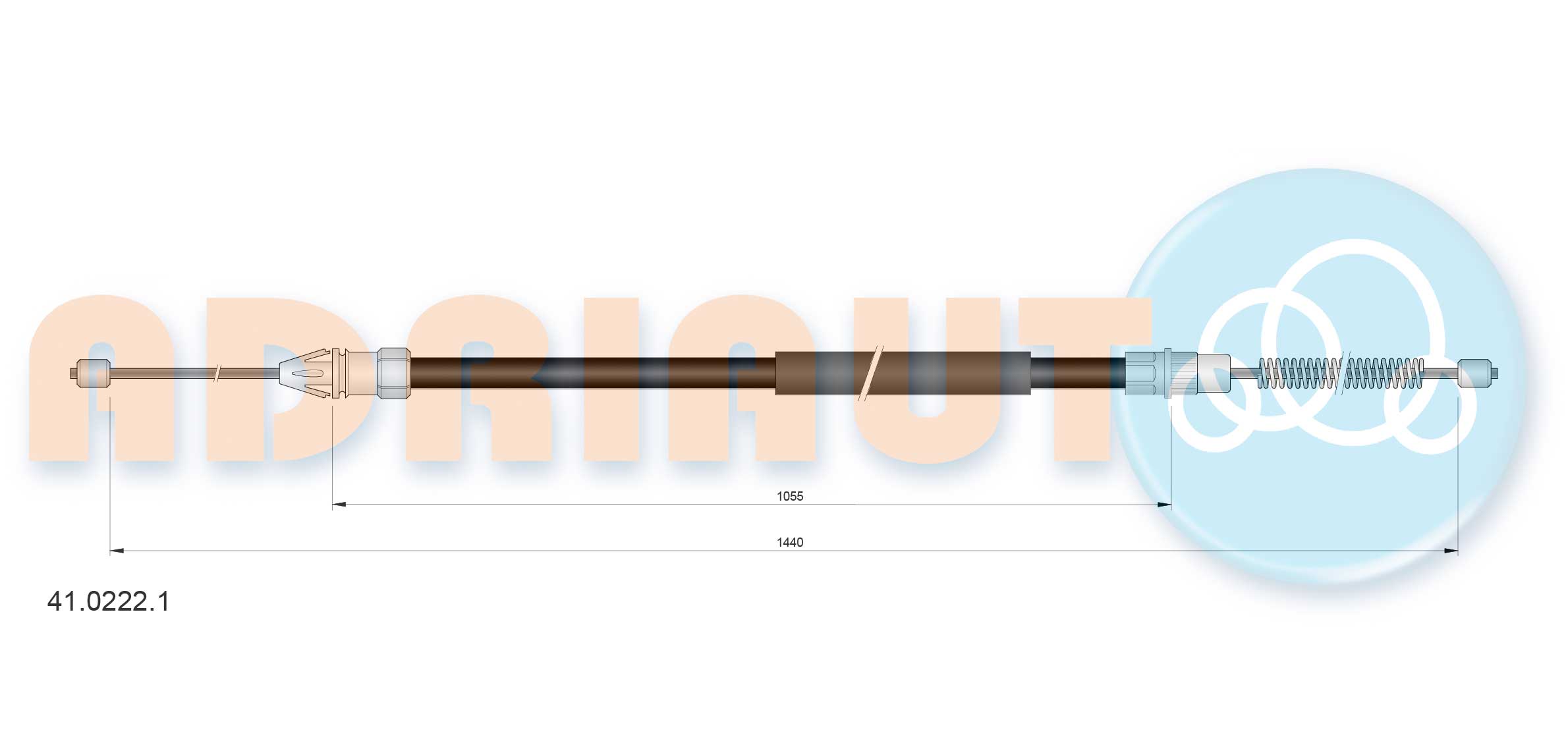 Handremkabel Adriauto 41.0222.1