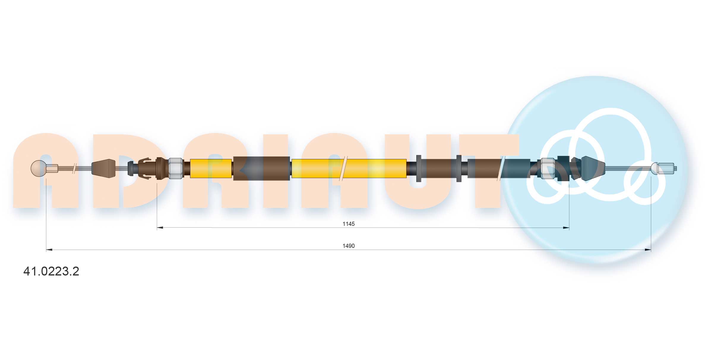 Handremkabel Adriauto 41.0223.2