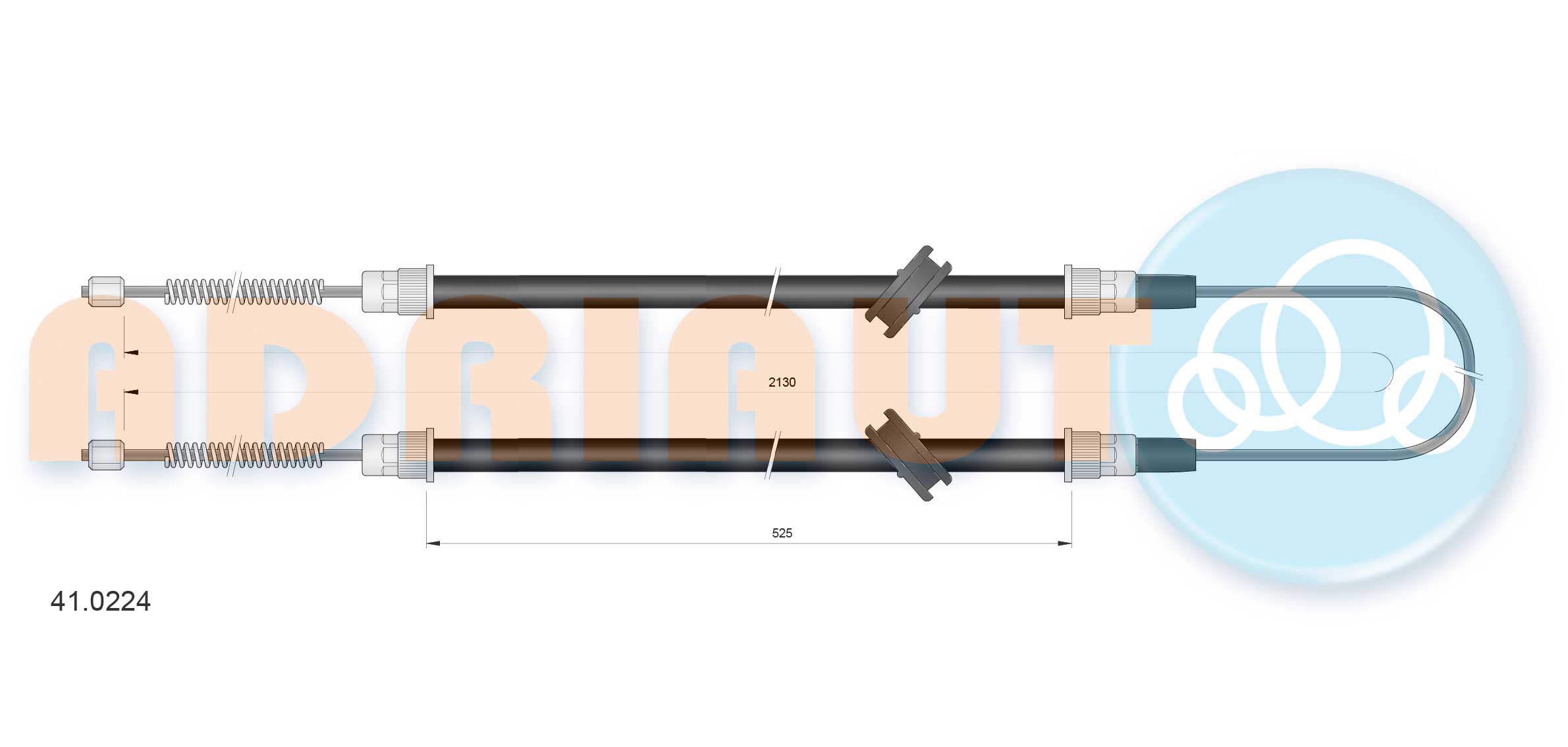 Handremkabel Adriauto 41.0224