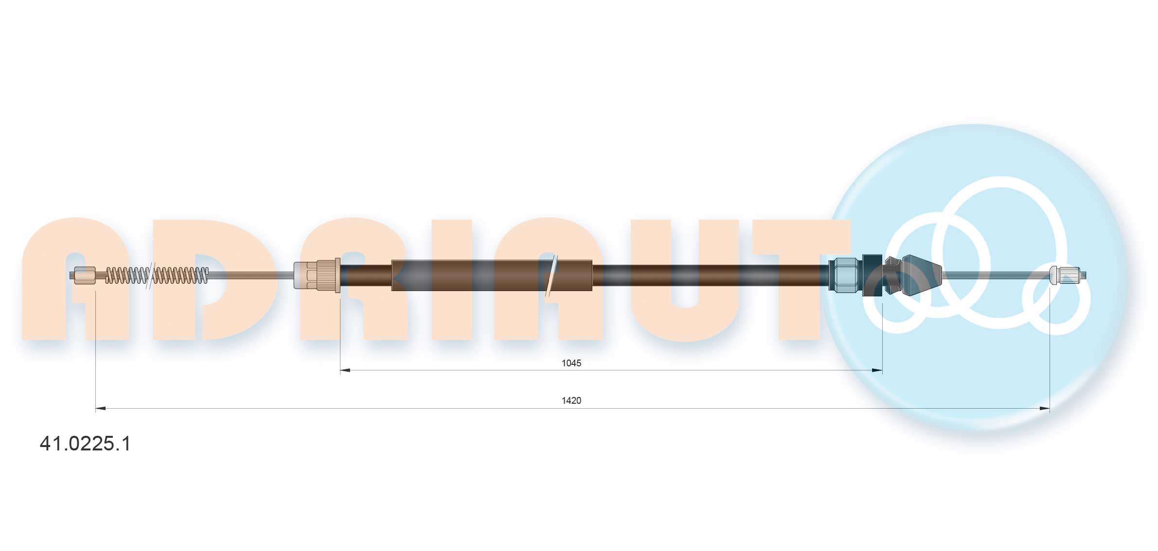 Handremkabel Adriauto 41.0225.1