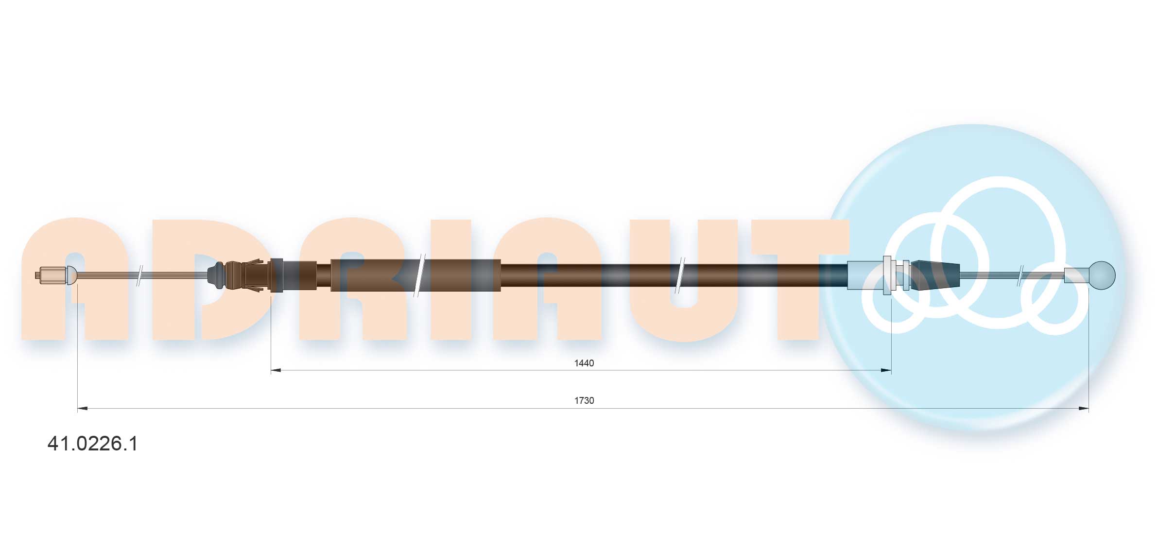 Handremkabel Adriauto 41.0226.1