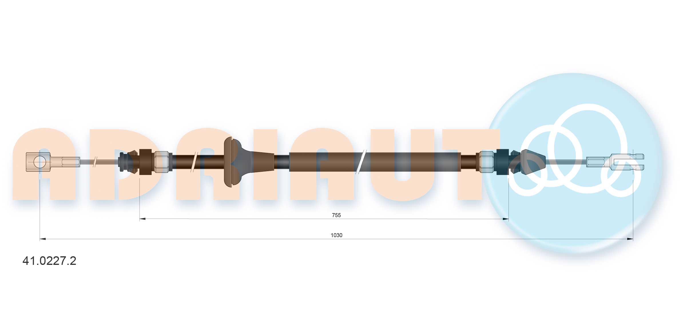 Handremkabel Adriauto 41.0227.2