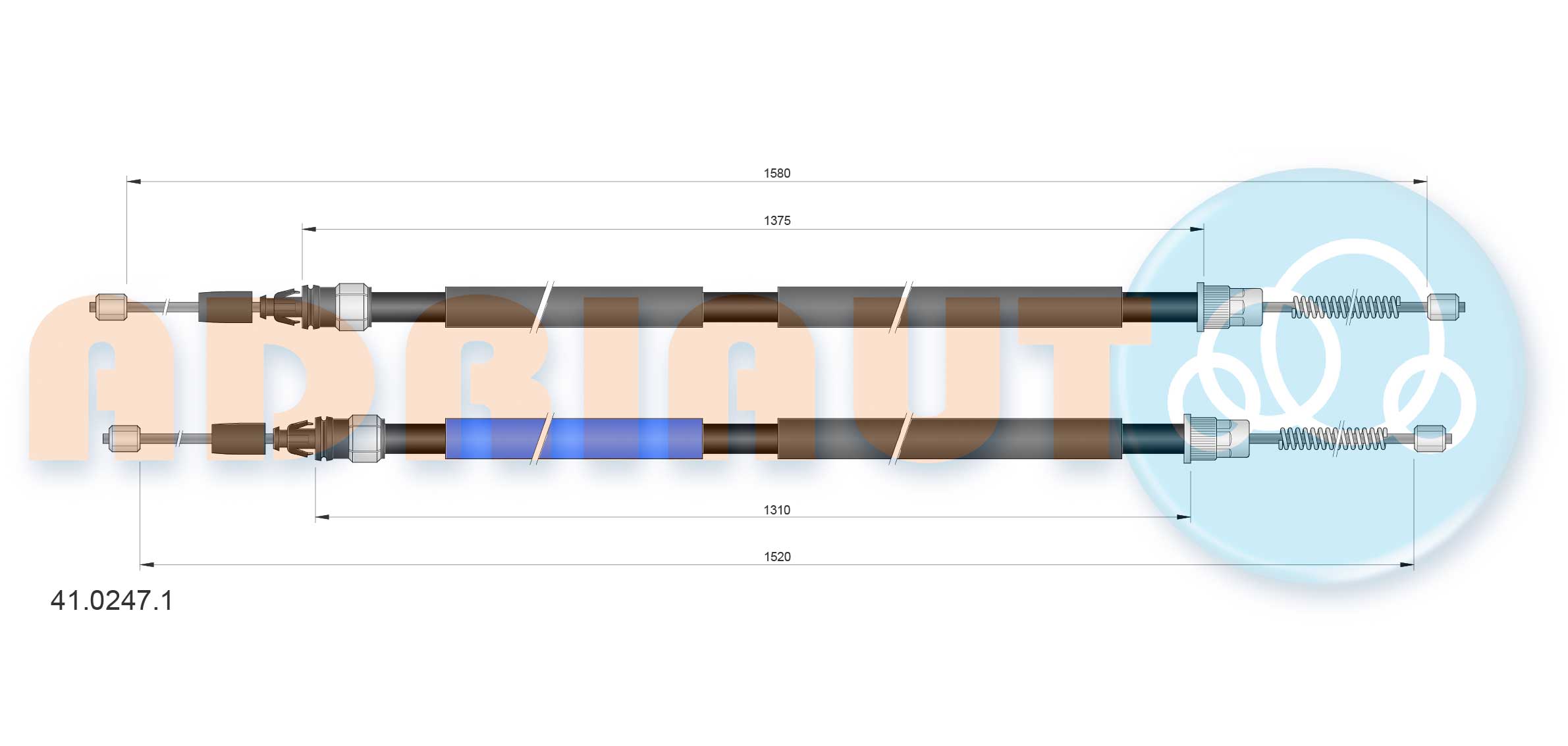 Handremkabel Adriauto 41.0247.1