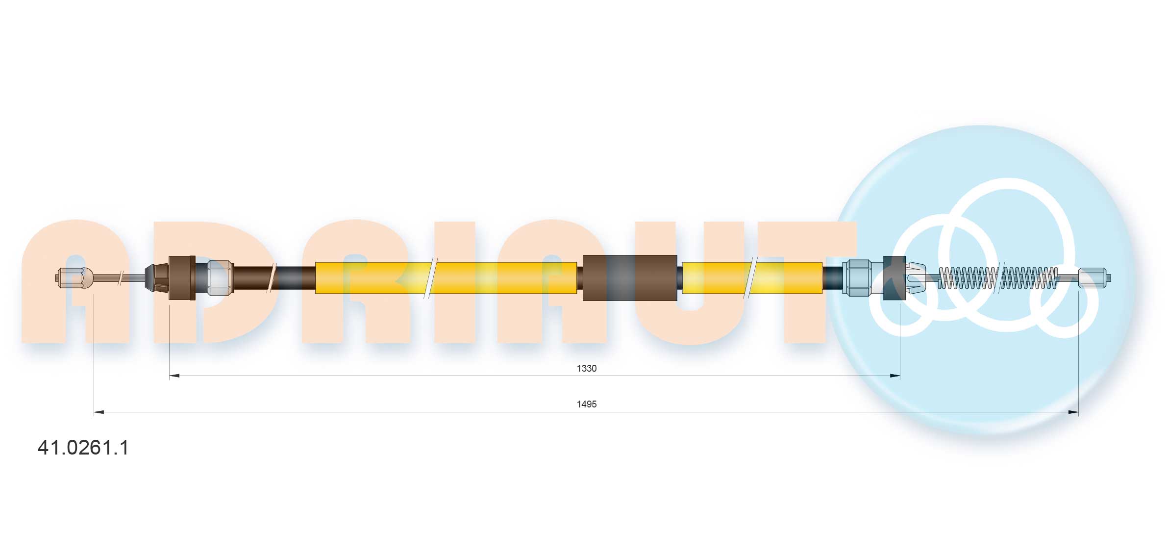 Handremkabel Adriauto 41.0261.1