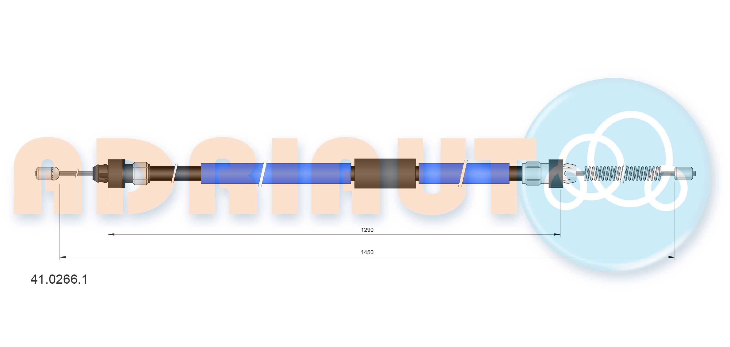 Handremkabel Adriauto 41.0266.1