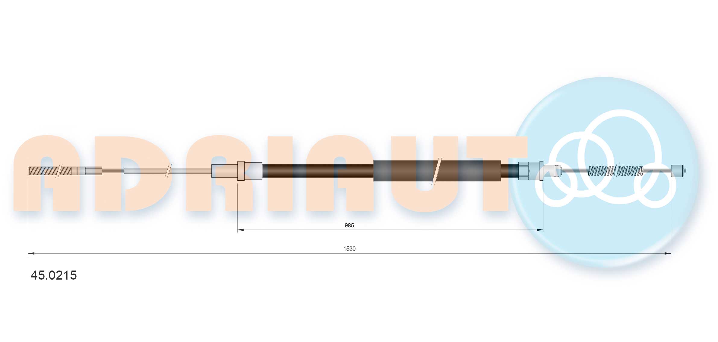 Handremkabel Adriauto 45.0215