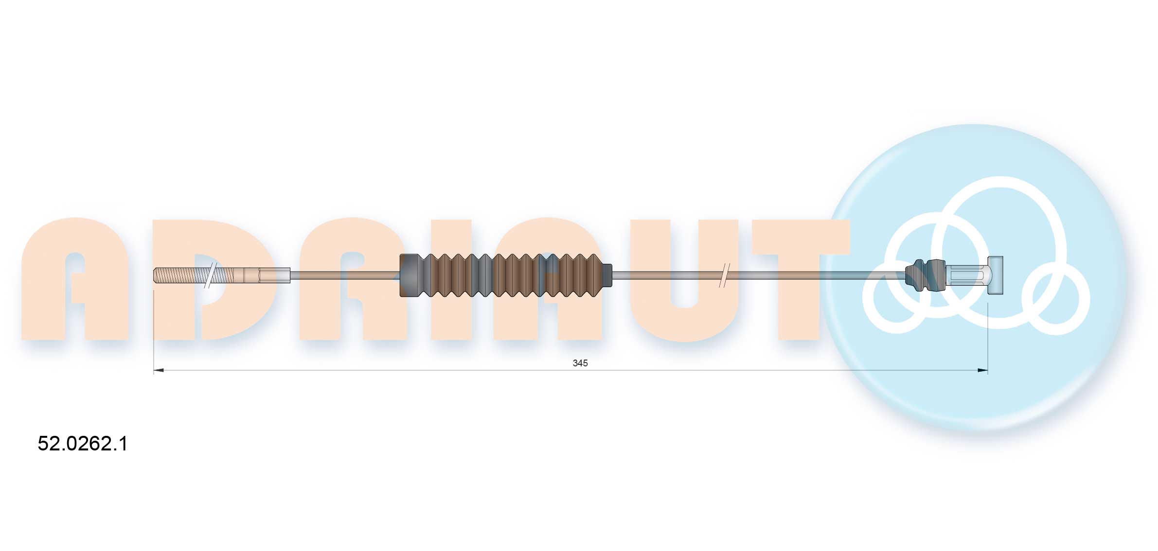 Handremkabel Adriauto 52.0262.1