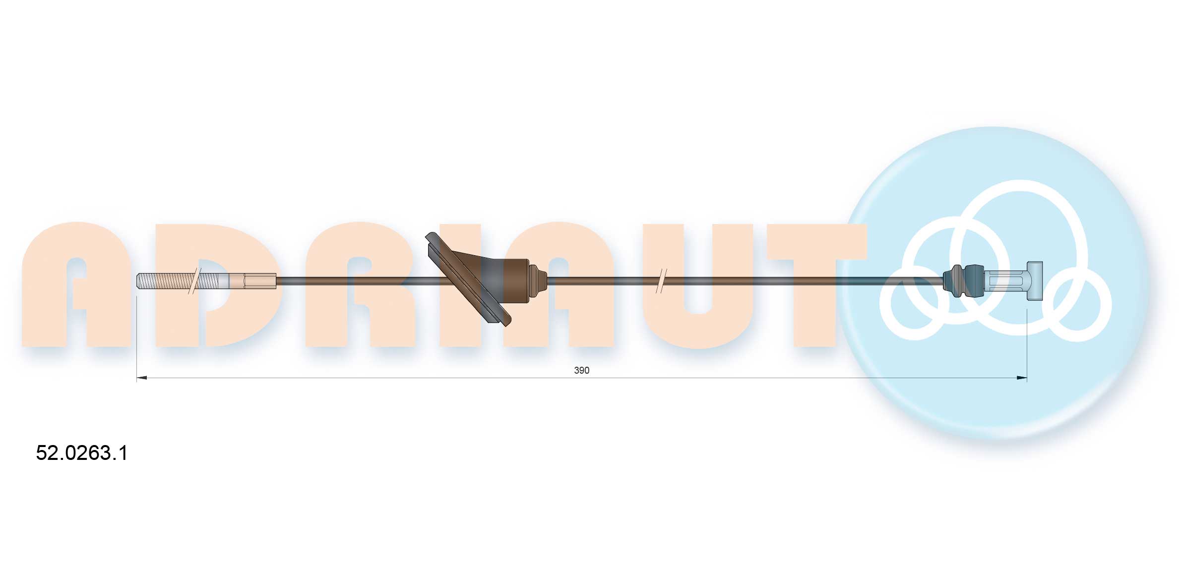 Handremkabel Adriauto 52.0263.1