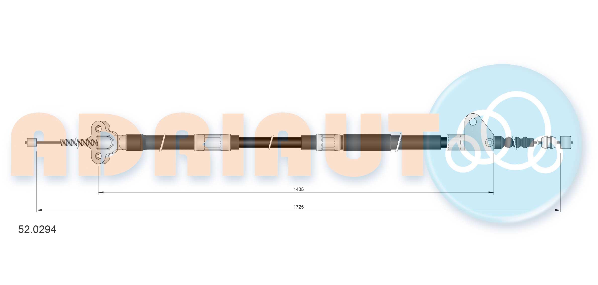 Handremkabel Adriauto 52.0294