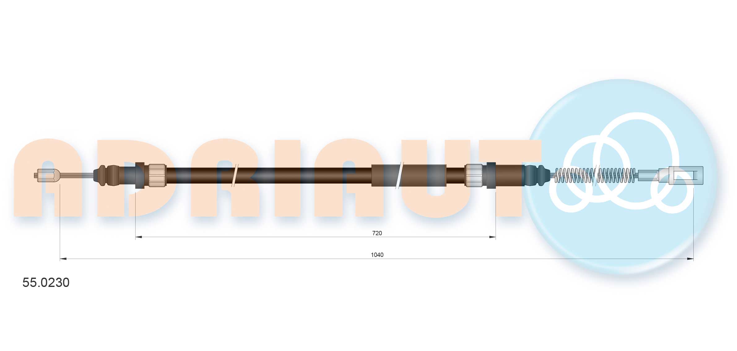 Handremkabel Adriauto 55.0230