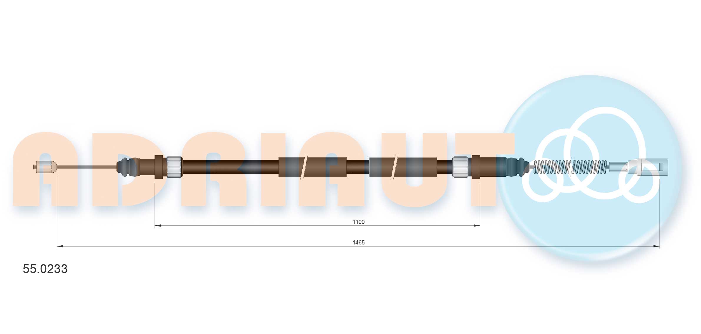 Handremkabel Adriauto 55.0233