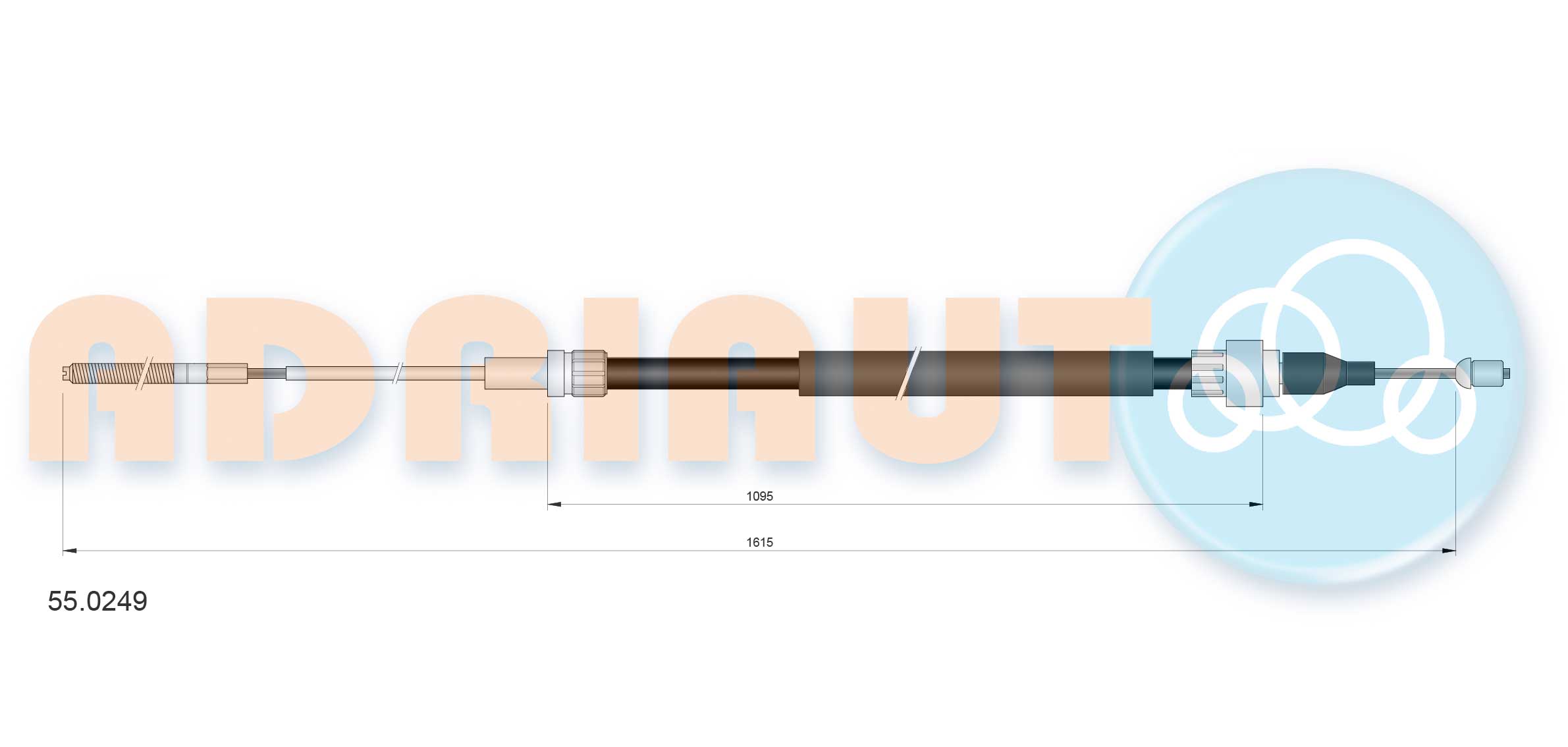 Handremkabel Adriauto 55.0249