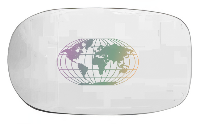 Buitenspiegelglas Bodermann 0446068