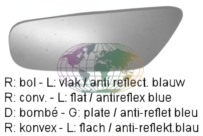 Buitenspiegelglas Bodermann 0820063
