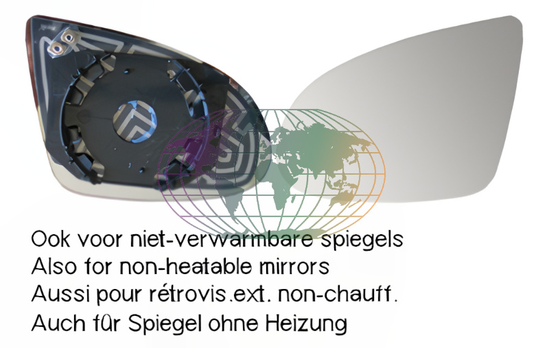 Buitenspiegelglas Bodermann 0835066