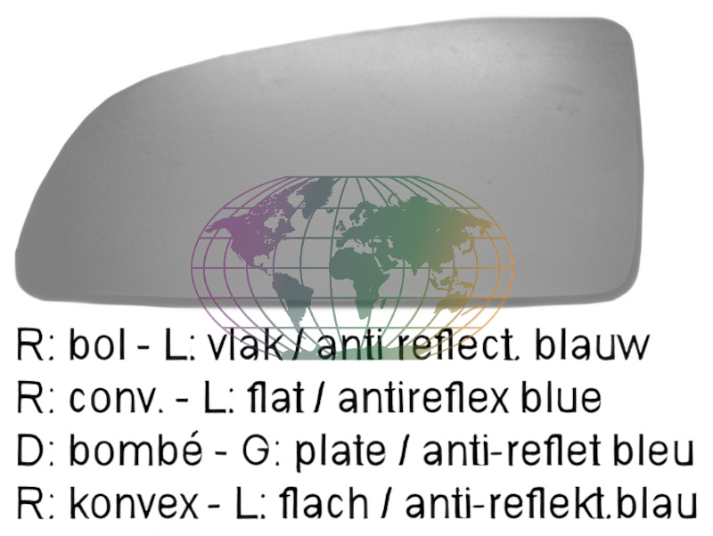 Buitenspiegelglas Bodermann 0840063
