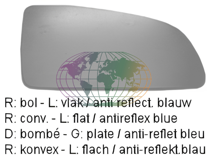 Buitenspiegelglas Bodermann 0840064