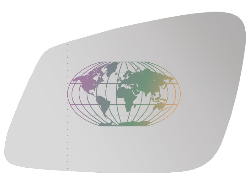 Buitenspiegelglas Bodermann 1624064