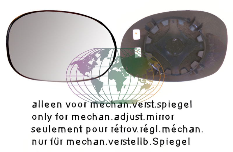 Buitenspiegelglas Bodermann 2091063