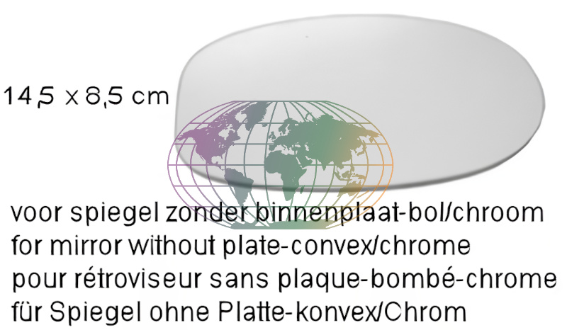 Buitenspiegelglas Bodermann 3225064