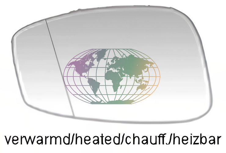 Buitenspiegelglas Bodermann 3242078