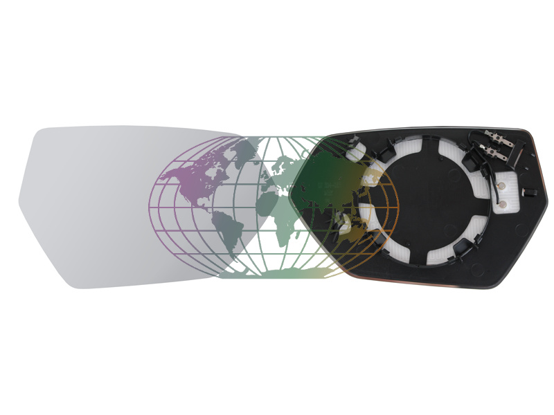 Spiegelglas, buitenspiegel Bodermann 3265061