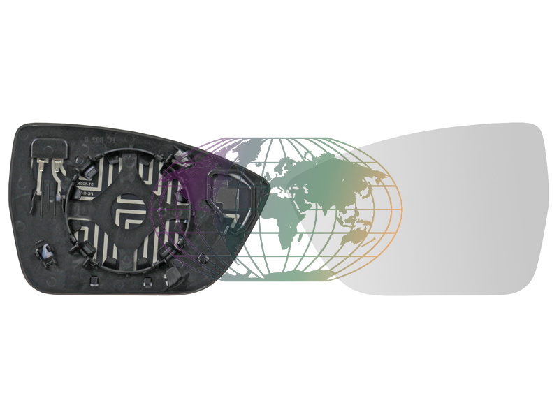 Spiegelglas, buitenspiegel Bodermann 3285062