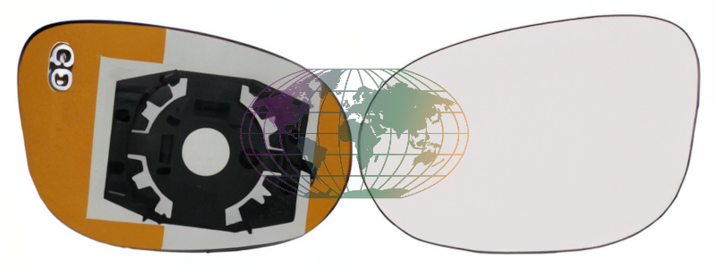 Buitenspiegelglas Bodermann 3603064
