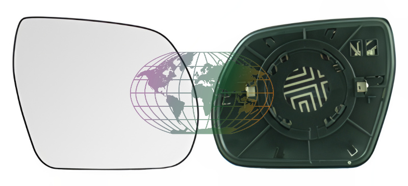 Spiegelglas, buitenspiegel Bodermann 4473065