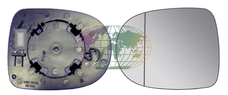 Buitenspiegelglas Bodermann 7203064