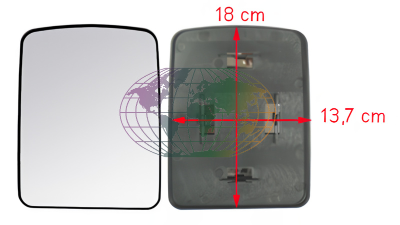 Buitenspiegelglas Bodermann 7205070