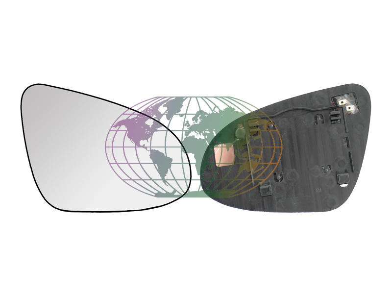 Spiegelglas, buitenspiegel Bodermann 8809063