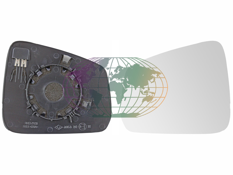 Spiegelglas, buitenspiegel Bodermann 9203062