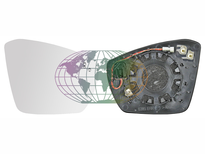 Spiegelglas, buitenspiegel Bodermann 9279063