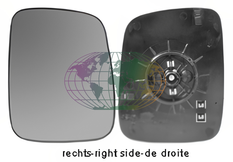 Buitenspiegelglas Bodermann 9294063